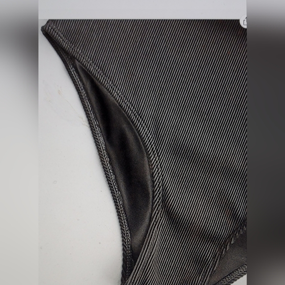 NWT RIBBED KNOT DETAIL  CROP TANK HIGH WAISTED PADDED SWIM BATHING SUIT SIZE 6 - Picture 5 of 8